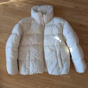 NOIZE White Puffer Jacket